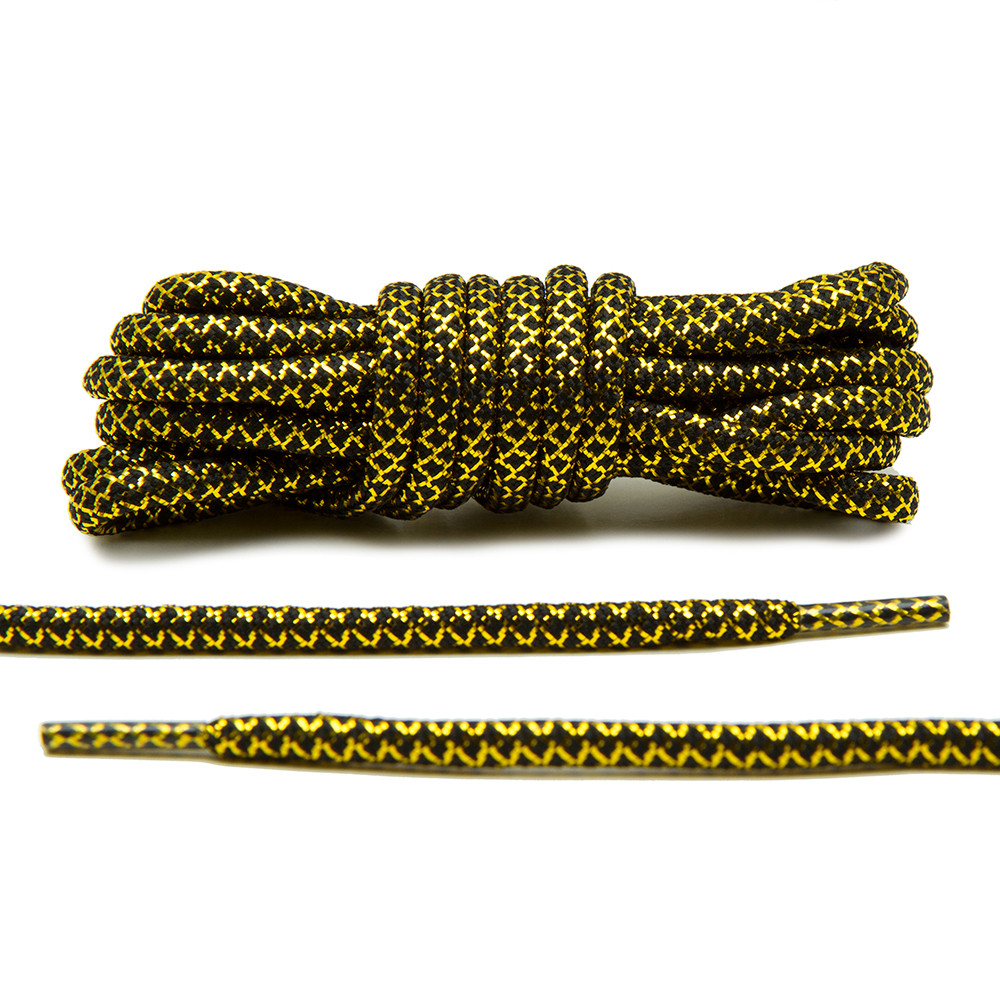 Metallic Gold/Black – Rope Laces